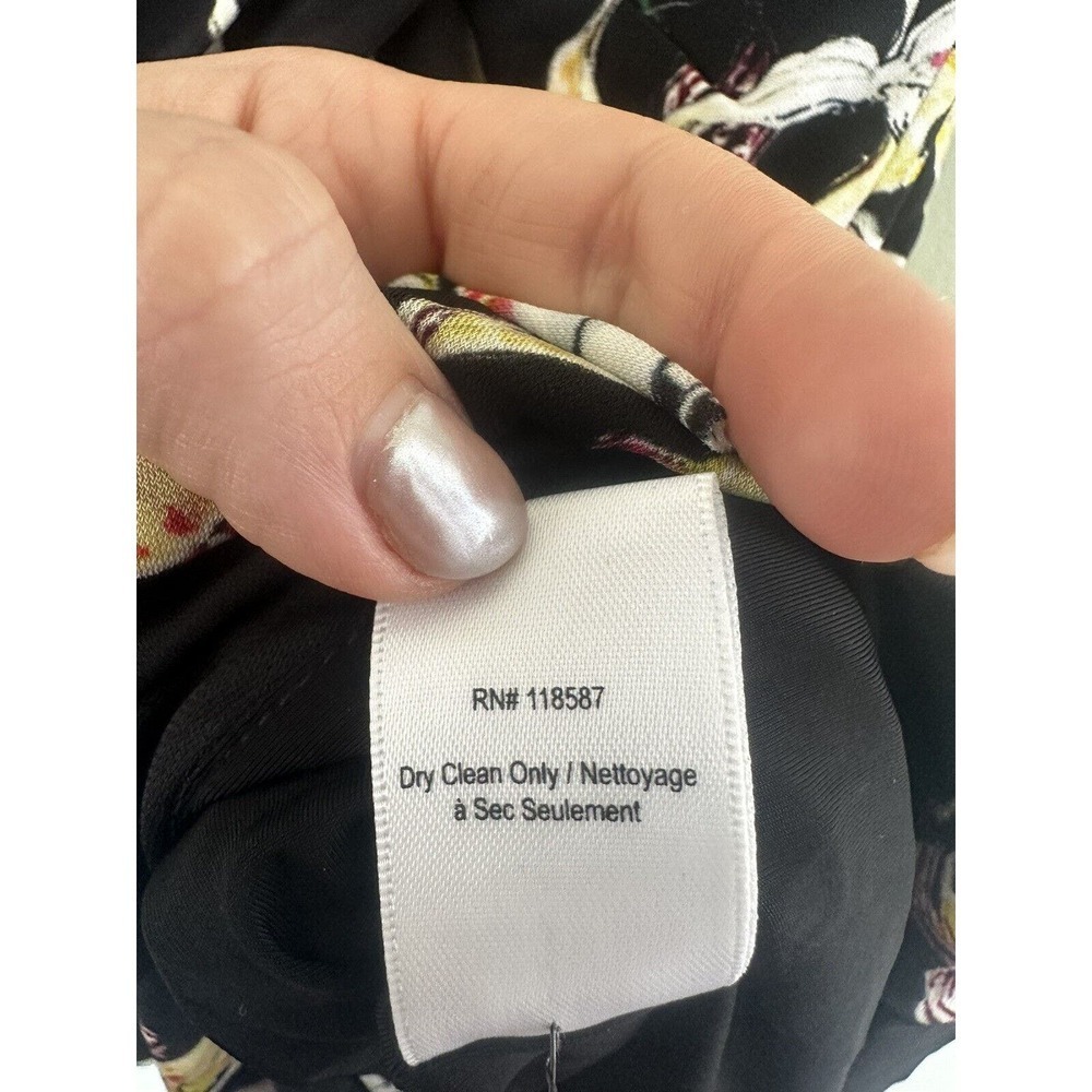 Jason Wu Midi Dress Size 8 Wild Orchid Jersey Cross Over Rouching Black …​​ - Picture 11 of 15